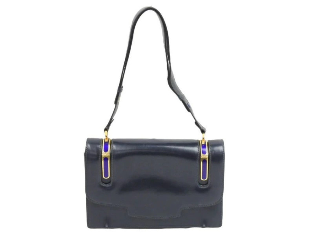 Gucci Hobo bag Navy Blue calf leather